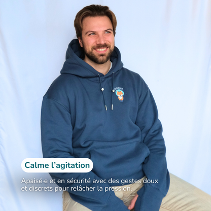 Hoodie Antistress - Bleu