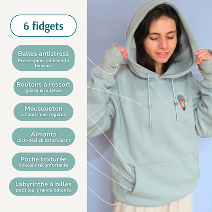 Hoodie Antistress - Sage